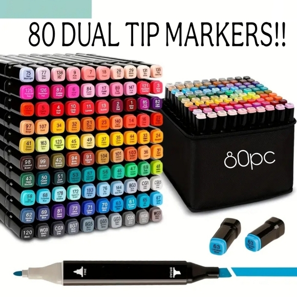 NWT Colpart DUAL TIP MARKERS. BACK TO SCHOOL OR HOBBYIST - Picture 1 of 11